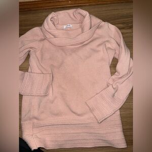 Calvin Klein Soft Pink Turtleneck Sweater